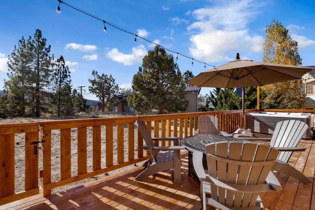 Even in the spring or summer this Big Bear Airbnb Cabins won't disappoint