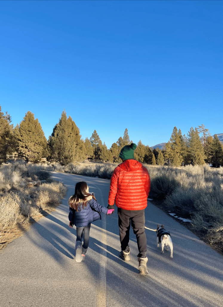 Taking a walk at Alpine Pedal Path